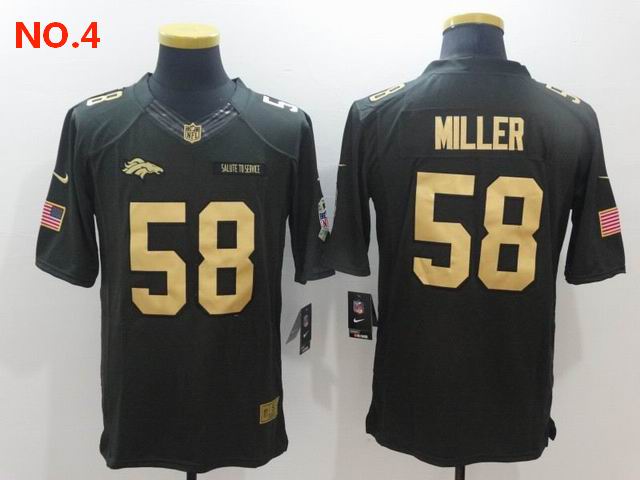 Men's Denver Broncos 58 Von Miller Jersey NO.4 ;